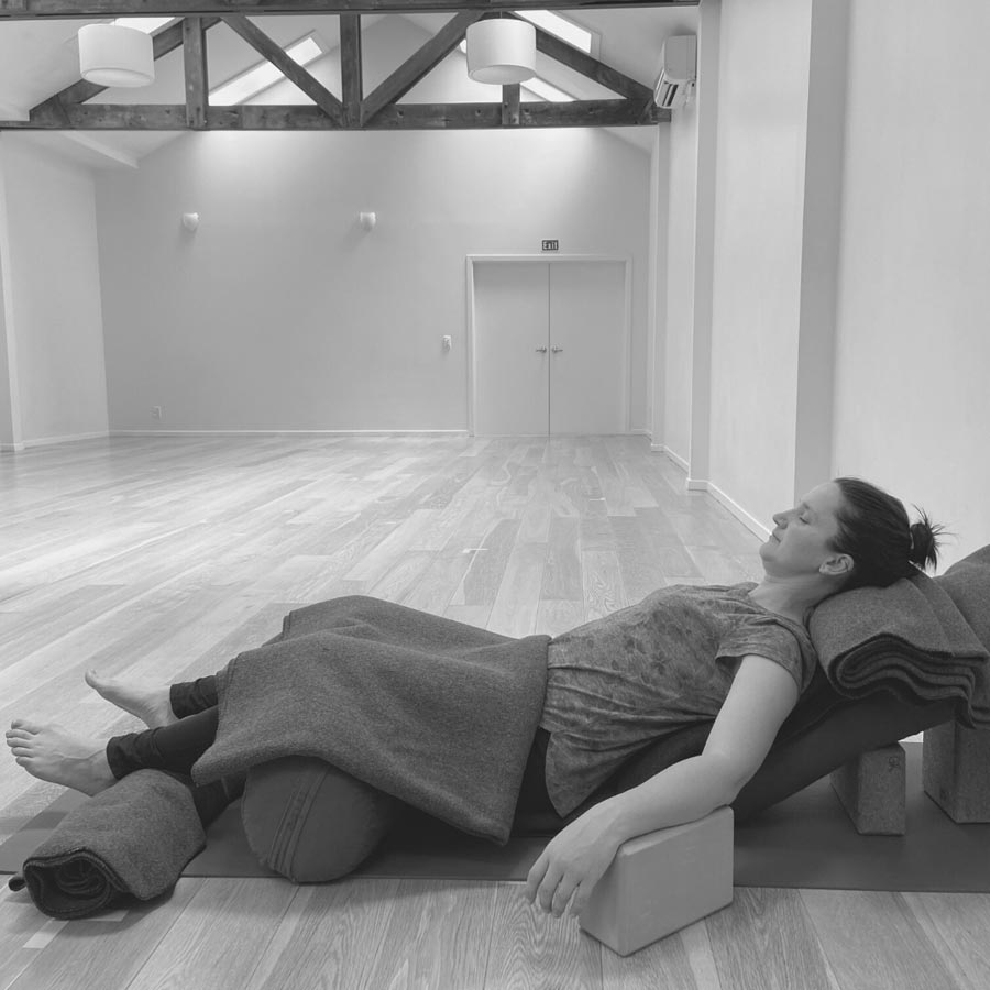 Grassroots Yoga & Health black and white classes images restore web