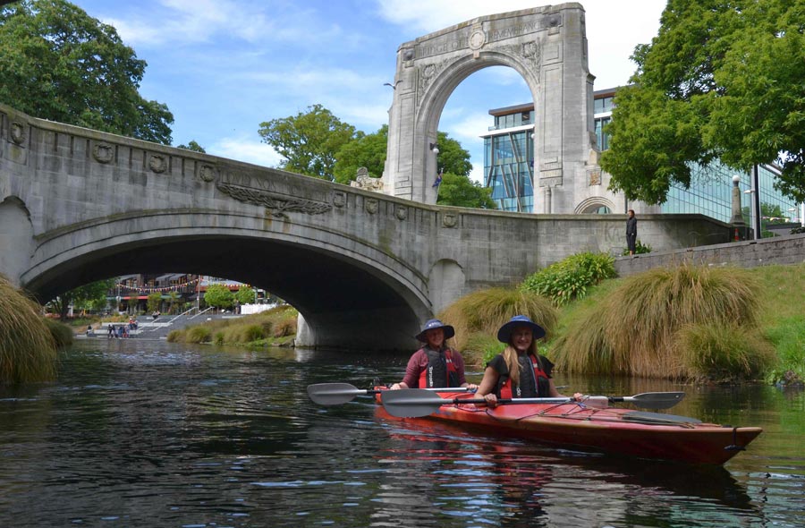 Image: Christchurch Sea Kayaking Bridge of Remembrance web