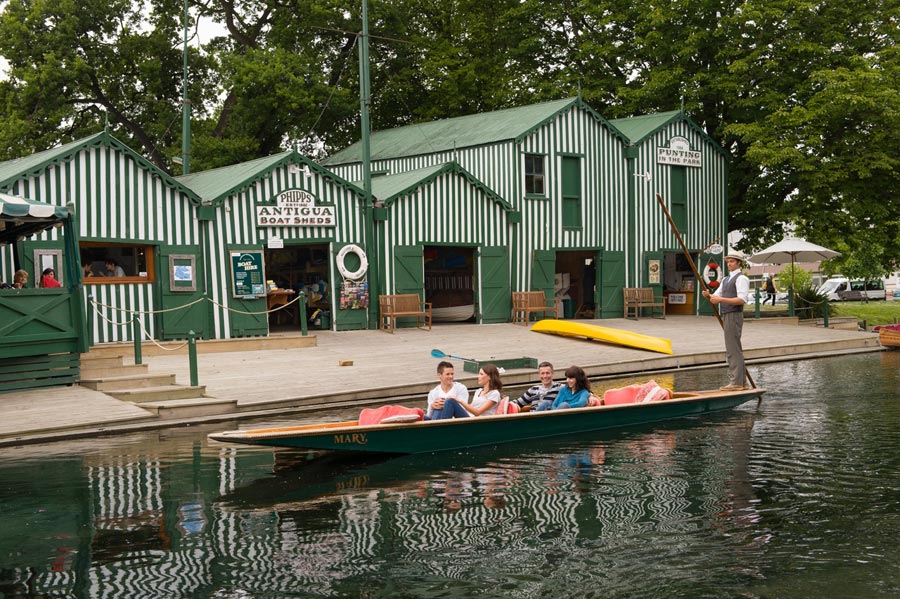 Antigua Boat Sheds. Image: ChristchurchNZ Spring Punting HIGH RES CCT credit ChristchurchNZ web