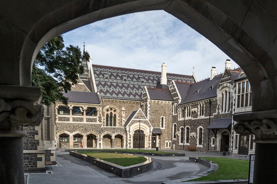 Arts Centre North Quad from archway 2 web