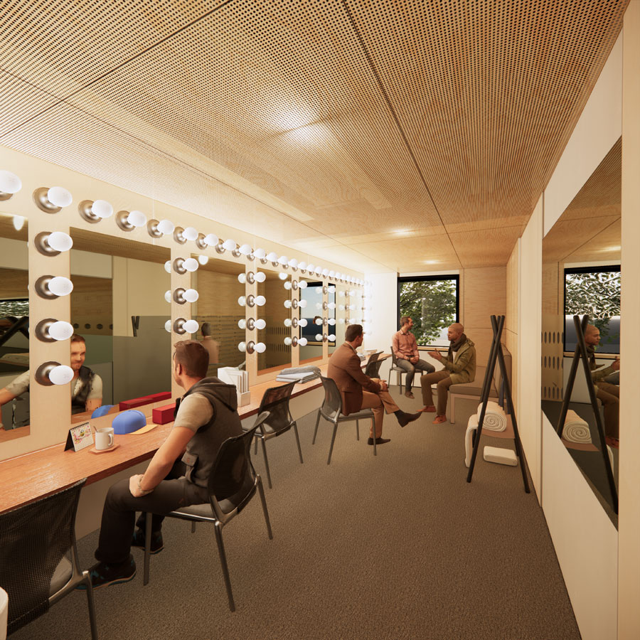 Image courtesy of Athfield Architects Limited (NZ) and Haworth Tompkins (London, UK). 20 12 Dressing Room