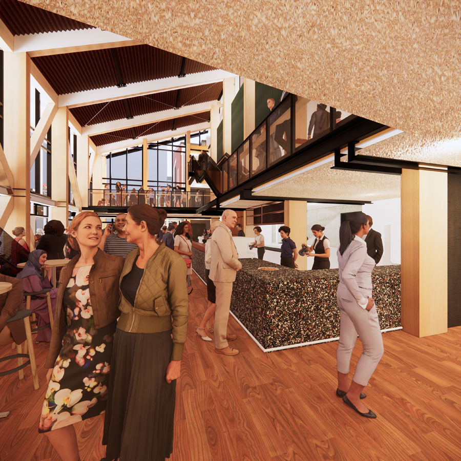 Image courtesy of Athfield Architects Limited (NZ) and Haworth Tompkins (London, UK). 20 12 Kitchen Pizzeria Corner