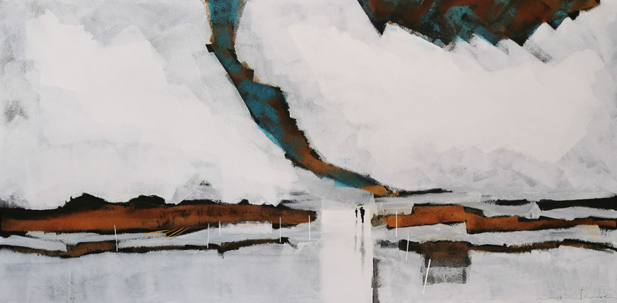 BRUCE MORTIMER Landscape with angular clouds web