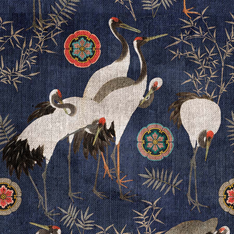 Mindthegap Tsuru Indigo wallpaper Mindthegap Tsuru Indigo wallpaper