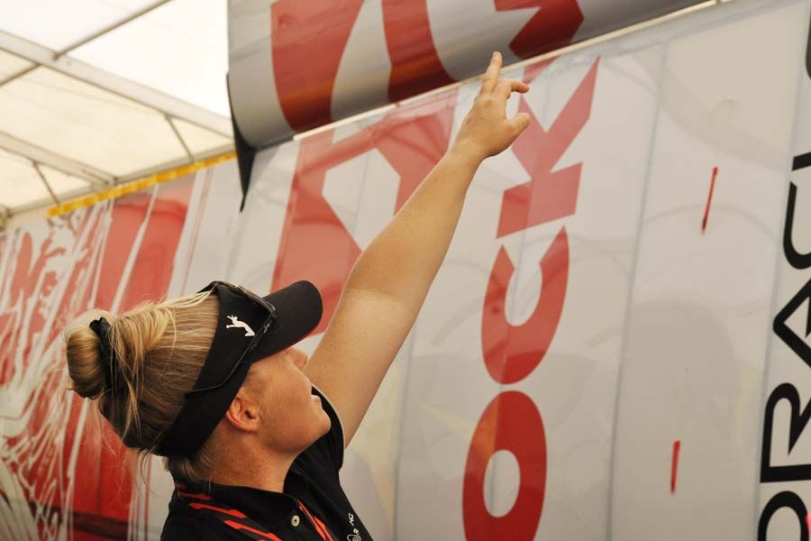 Nic 'Sailor Girl' Douglass sailgp the day 0