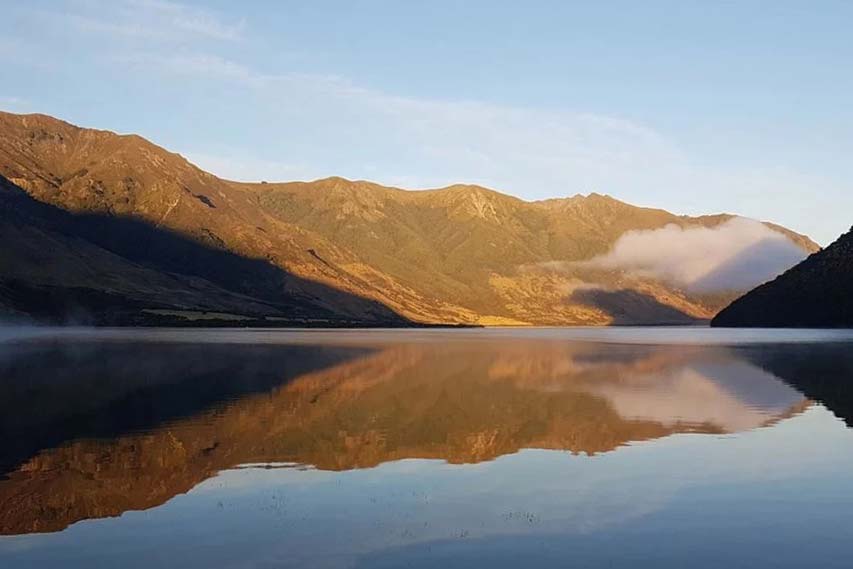 The view from Lake Taylor Campsite. Image: Ayesha Harnett lake taylor