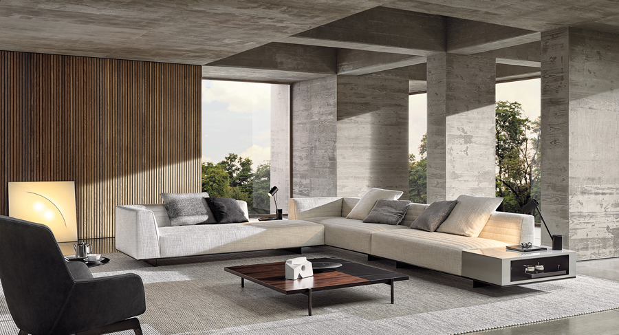 The Roger seating system by Rodolfo Dodorni in collaboration with Minotti The Roger by Minotti