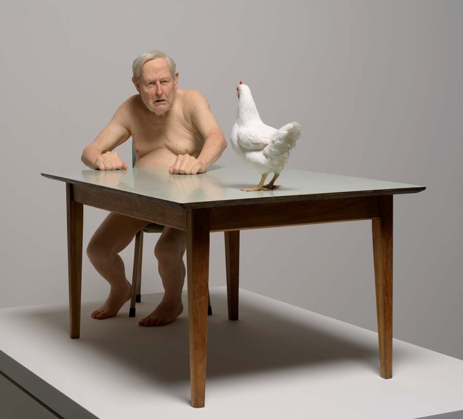 Ron Mueck chicken man 2019 2