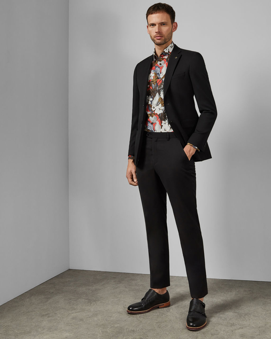 2 Ted Baker Floral Leopard Shirt 7065429 45 red ls