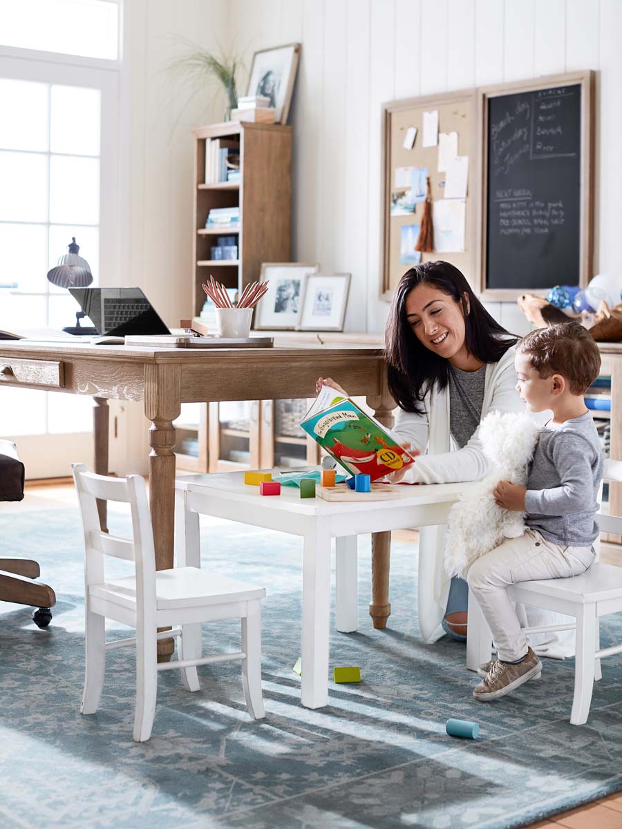 Pottery Barn Kids My First Play Table Simply White and My First Chair