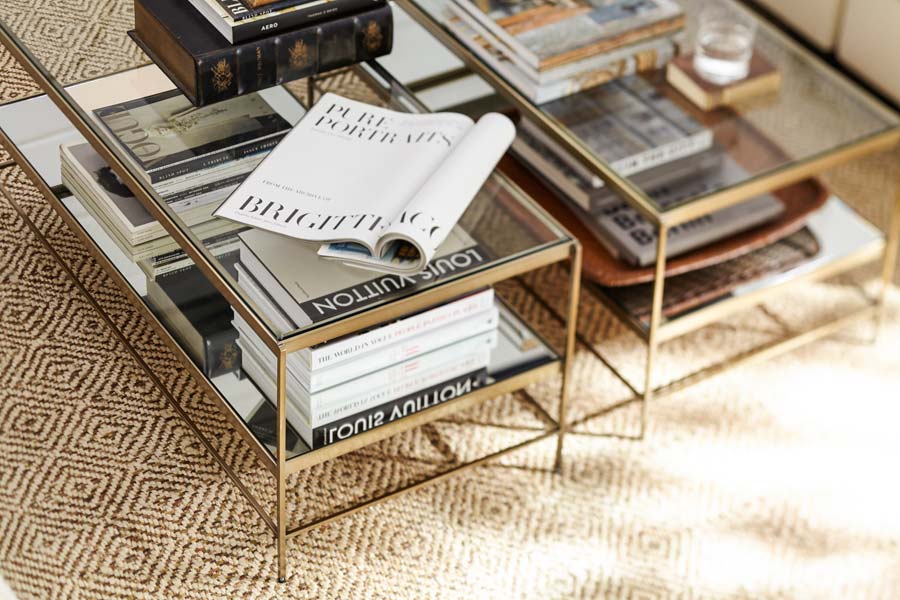 Pottery Barn Leona Rectangle Coffee Table