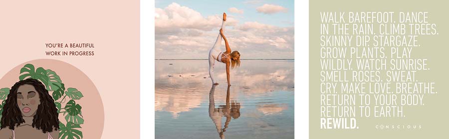 @recipesforselflove, @yogainspiration, @consciouscityguide mbs instagram