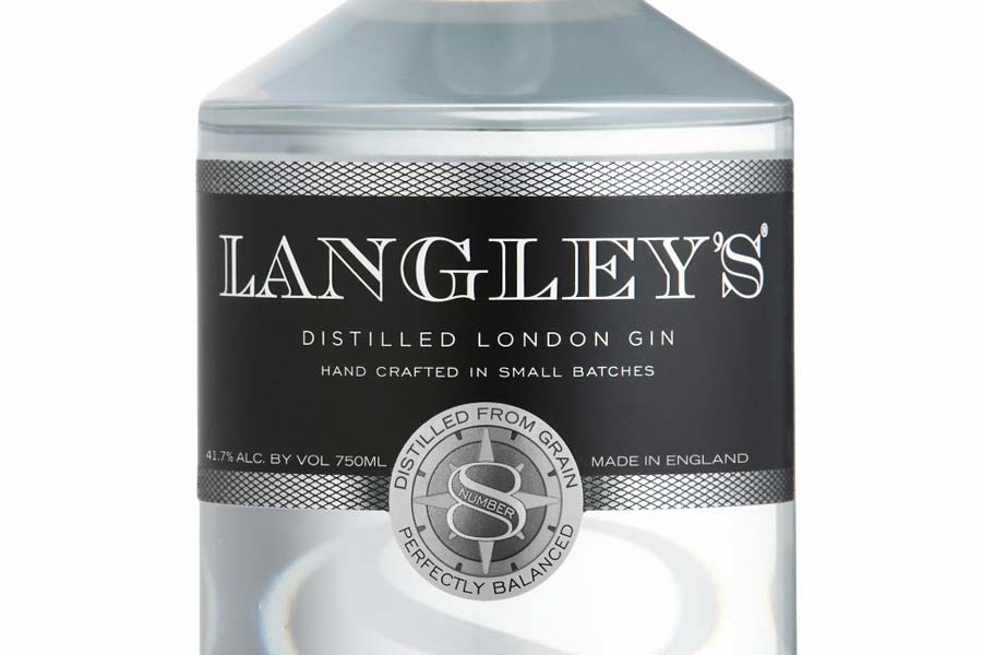 Langleys Gin White Background Large