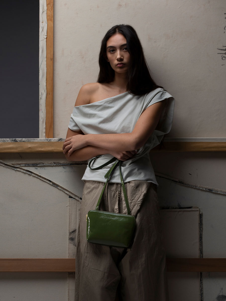 Cubby Patent Emerald styled by Paris Mitchell and shot by David Santana David